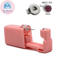 Pink Ear Piercer Disposable Safety Ear Piercing Gun 316l Stainless Steel Ear Nail Gun Tool sku image 13