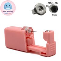 Pink Ear Piercer Disposable Safety Ear Piercing Gun 316l Stainless Steel Ear Nail Gun Tool sku image 16