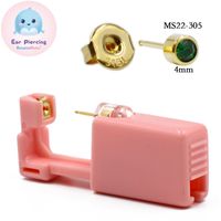 Pink Ear Piercer Disposable Safety Ear Piercing Gun 316l Stainless Steel Ear Nail Gun Tool sku image 26