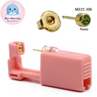 Pink Ear Piercer Disposable Safety Ear Piercing Gun 316l Stainless Steel Ear Nail Gun Tool sku image 29