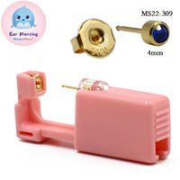 Pink Ear Piercer Disposable Safety Ear Piercing Gun 316l Stainless Steel Ear Nail Gun Tool sku image 30