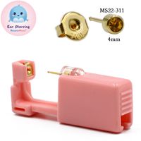 Pink Ear Piercer Disposable Safety Ear Piercing Gun 316l Stainless Steel Ear Nail Gun Tool sku image 32