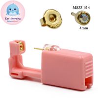 Pink Ear Piercer Disposable Safety Ear Piercing Gun 316l Stainless Steel Ear Nail Gun Tool sku image 35