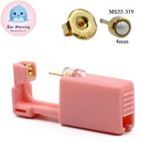 Pink Ear Piercer Disposable Safety Ear Piercing Gun 316l Stainless Steel Ear Nail Gun Tool sku image 36