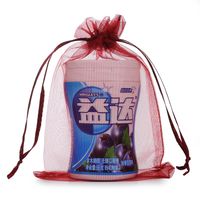 Simple Style Solid Color Organza Drawstring Jewelry Packaging Bags main image 2