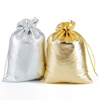Gold Silver Drawstring Beam Mouth Cloth Packaging Jewelry Gift Bag main image 5
