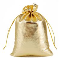 Gold Silver Drawstring Beam Mouth Cloth Packaging Jewelry Gift Bag main image 6