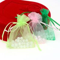 Simple Style Solid Color Organza Jewelry Packaging Bags main image 4
