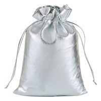 Gold Silver Drawstring Beam Mouth Cloth Packaging Jewelry Gift Bag sku image 2