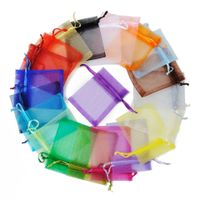 Einfacher Stil Einfarbig Organza Kordelzug Schmuck Verpackungstaschen sku image 9