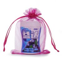 Simple Style Solid Color Organza Drawstring Jewelry Packaging Bags sku image 20