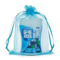 Simple Style Solid Color Organza Drawstring Jewelry Packaging Bags sku image 21