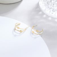 Simple Geometric Stainless Steel Irregular Disc Hollow Earrings Wholesale main image 3