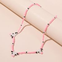 Bohemian Simple Hand-woven Beads Cow Necklace Female main image 4