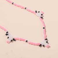 Bohemian Simple Hand-woven Beads Cow Necklace Female main image 5