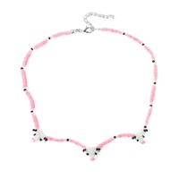 Bohemian Simple Hand-woven Beads Cow Necklace Female main image 6