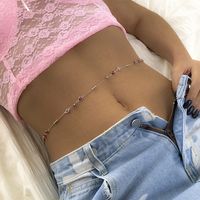 Ethnic Style Single-layer Eye Waist Chain Acrylic Pants Chain Body Chain main image 4