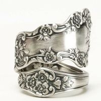 Fashion New Retro Flower Ring Ladies Alloy Hand Jewelry main image 3