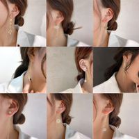 Fashion Long Tassel Inlaid Rhinestone Geometric Drop Earrings Wholesale main image 3