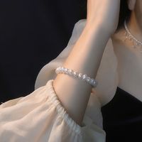 Nueva Pulsera Coreana De Perlas De Agua Dulce, Accesorios De Mano De Aleación Geométrica Para Mujer main image 3