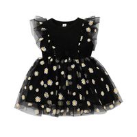 Mignon Bébé Gilet Jupe Nouvelle Fille Petite Robe De Princesse En Maille De Chrysanthème sku image 12