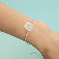 New Creative Design Hand Jewelry Pattern Modeling Element Sky Blue Luminous Silver Bracelet Jewelry main image 1