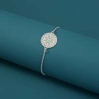 New Creative Design Hand Jewelry Pattern Modeling Element Sky Blue Luminous Silver Bracelet Jewelry main image 6