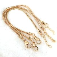 Copper Plated Chain Snake Bone Chain Gold Plated Chain Lobster Clasp Bracelet main image 1