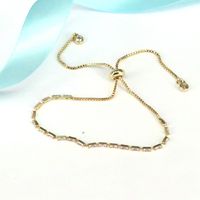 Fashion Gold Micro-encrusted Female Zircon Copper Jewelry Adjustable main image 4