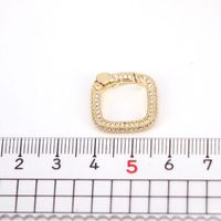 Fashion Connection Buckle Copper Gold-plated Micro-inlaid Zircon Jewelry Accessories main image 4