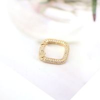 Fashion Connection Buckle Copper Gold-plated Micro-inlaid Zircon Jewelry Accessories main image 5