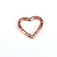 Creative Jewelry Buckle Copper Gold-plated Heart-shaped Bamboo Spring Buckle main image 4