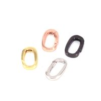 Wholesale Bag Accessories Button Copper Gold-plated Oval Spring Buckle main image 5