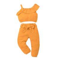 Summer Clothes Suspenders Pants Two-piece Clothing Solid Color Children's Suit main image 6