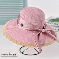 New Summer Knitted Cotton Thread Ladies Outdoor Basin Sun Protection Fashion Hat main image 2