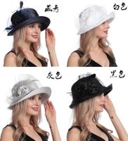 Summer Fashion Mesh Flower Big Brim Sunshade Ladies Beach Hat main image 4