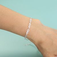 Niche Design Sense Hand Jewelry 8-character Shape Sky Blue Luminous Luminous Bracelet Jewelry main image 1