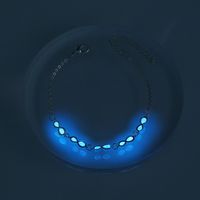 Niche Design Sense Hand Jewelry 8-character Shape Sky Blue Luminous Luminous Bracelet Jewelry main image 9