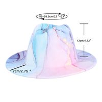 Tie-dyed Wool Top Outdoor Sports Sunshade Jazz Fashion British Adult Hat sku image 5