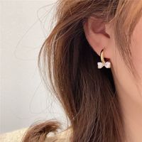 Fashion Bows Drill Geometric Alloy Earrings main image 6