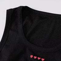 Women's New Spring Burst Embroidered Drawstring Slim Body Wrap Chest Vest main image 10