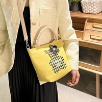 Canvas Bag Women's Large-capacity Fashion Tote Bag 23*28*11cm main image 3