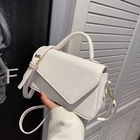 Nouveau Petit Sac Carré De Messager De Couleur Unie Géométrique Pour Femmes 24,5 ** 13,5 * 8,5 Cm main image 1