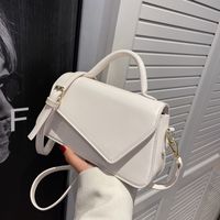 Women's New Geometric Solid Color Messenger Small Square Bag 24.5**13.5*8.5cm main image 1