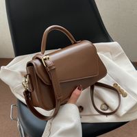Women's New Geometric Solid Color Messenger Small Square Bag 24.5**13.5*8.5cm main image 3