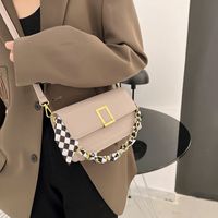 Women's New Trendy Braided Chain One-shoulder Messenger Bag 13*21*8cm main image 3