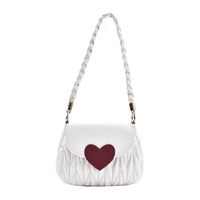 2022 New Fashion Heart Buckle One-shoulder Messenger Small Square Bag 20*16*6cm main image 6