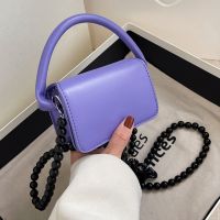 2022 New Acrylic Chain Solid Color Messenger Handbag 13*8.5*5.5cm main image 4