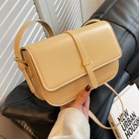 Women's New White Messenger Texture Small Satchel Square Bag 22*15.5*7cm main image 5