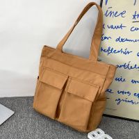 Große Damentasche Mit Großer Kapazität, Antike, Einfarbige Schultertasche Mit Mehreren Taschen, 36 * 13 * 39 Cm main image 5